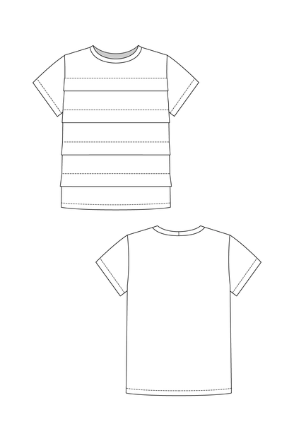 Laurie Pleated Tee - PDF Pattern - Named Clothing - Simplifi Fabric