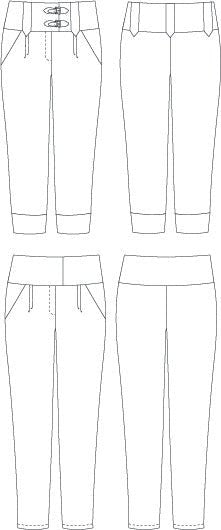 Lazo Trousers Womens PDF Sewing Pattern - Thread Theory - Simplifi Fabric