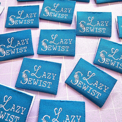 "LAZY SEWIST" Woven Label Pack - Sew Anonymous - Simplifi Fabric