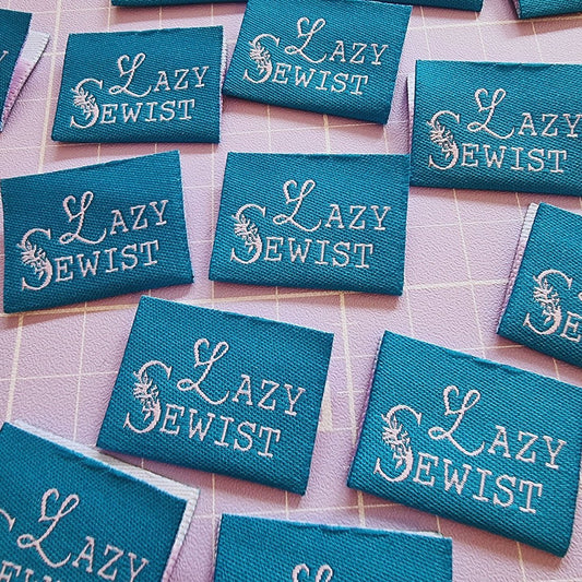 "LAZY SEWIST" Woven Label Pack - Sew Anonymous - Simplifi Fabric