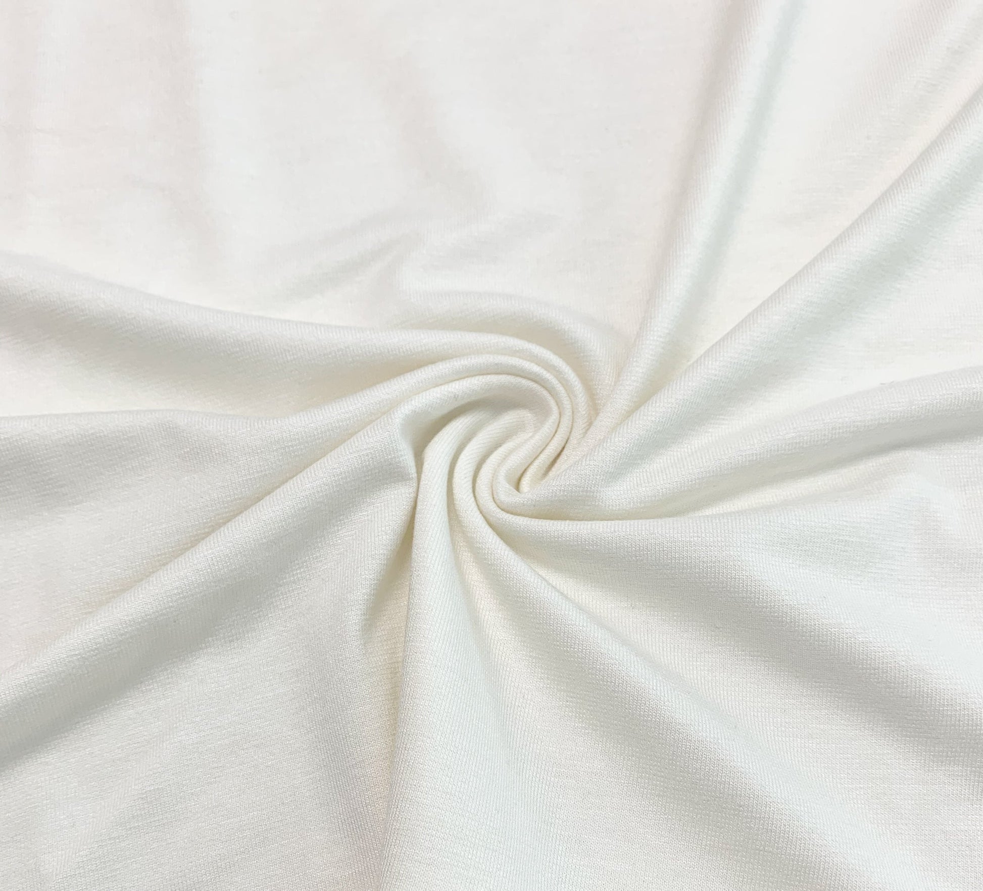 LENZING™ ECOVERO™ Viscose Spandex Jersey - Ivory - Simplifi Fabric