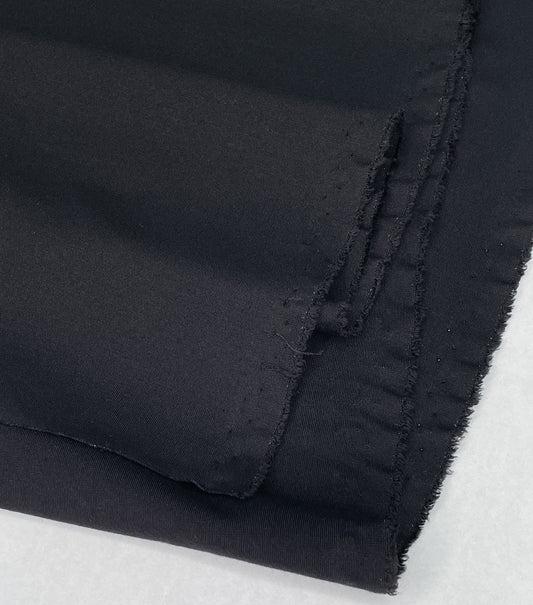 LENZING™ ECOVERO™ Viscose Stretch Ponte De Roma - Black - Simplifi Fabric