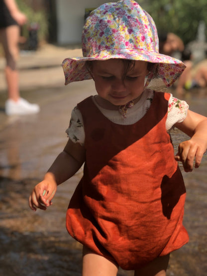 Leo Reversible Unisex Romper (newborn - 36mo) PDF Sewing Pattern - Atelier Mimito - Simplifi Fabric