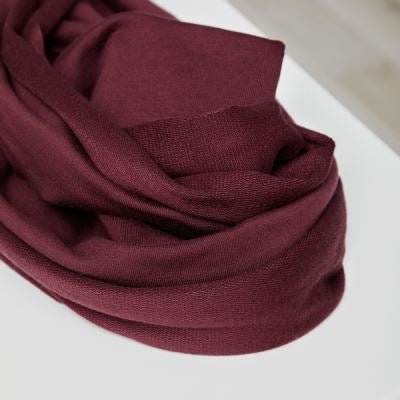 Light Terry Sweat TENCEL™ Lyocell - OEKO - TEX® - MeetMILK - Maroon - Simplifi Fabric