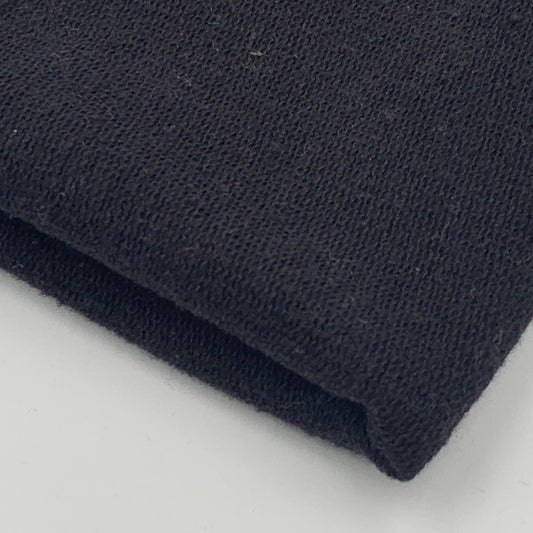 Lightweight Organic Cotton Terry - Grown & Made in USA - Black - Simplifi Fabric