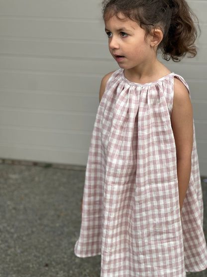 Lila Swirl Dress and Top (18mo - 12yrs) PDF Sewing Pattern - Atelier Mimito - Simplifi Fabric