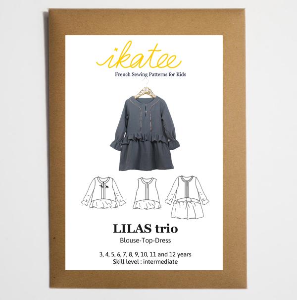 Lilas Blouse, Top & Dress Sewing Pattern - Girl 3/12Y - Ikatee - Simplifi Fabric