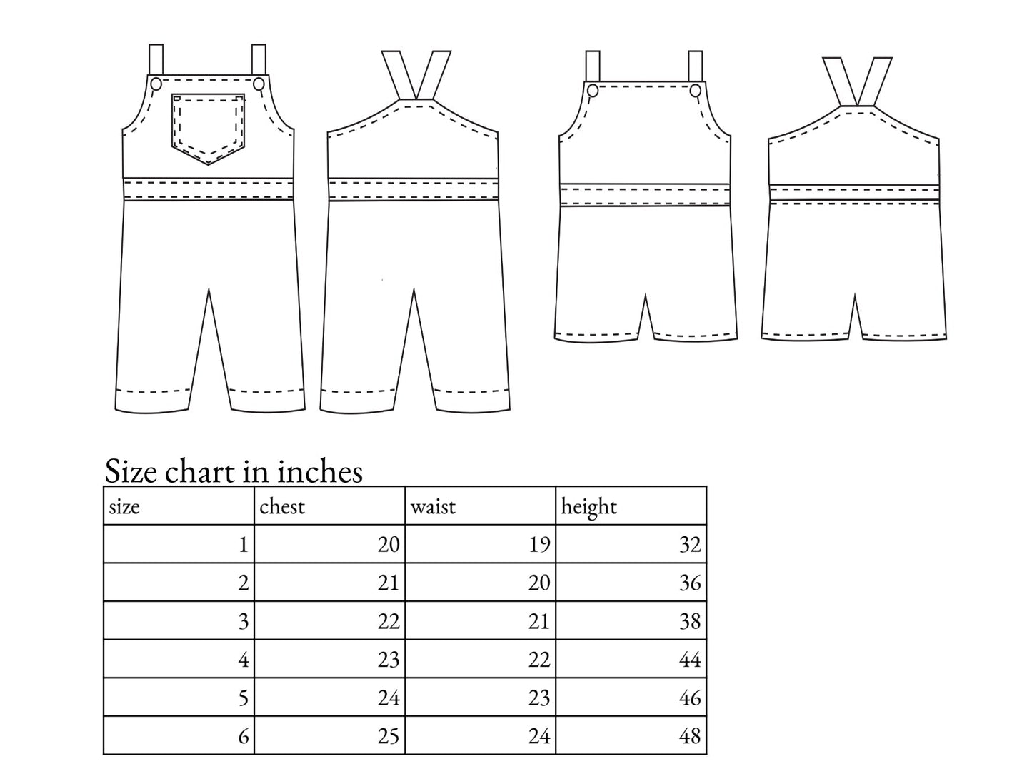 Lion Overalls Childrens Sewing Pattern - Fiona Hanna - Simplifi Fabric