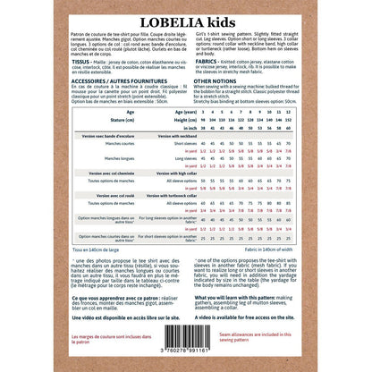 Lobelia Kids Tee - shirt Sewing Pattern - Girls 3/12 - Ikatee - Simplifi Fabric