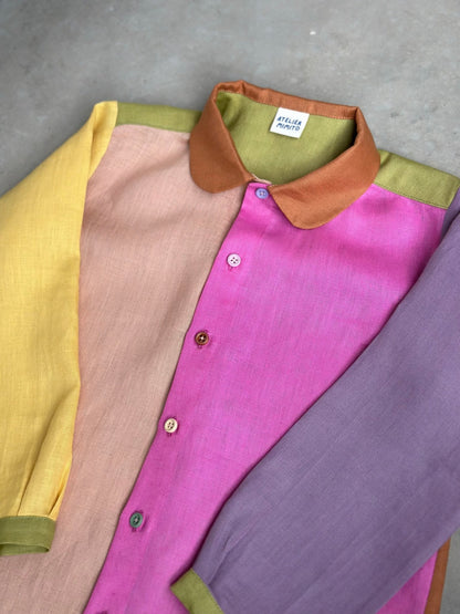 Lou Unisex Kids Shirt (18mo - 12yrs) PDF Sewing Pattern - Atelier Mimito - Simplifi Fabric