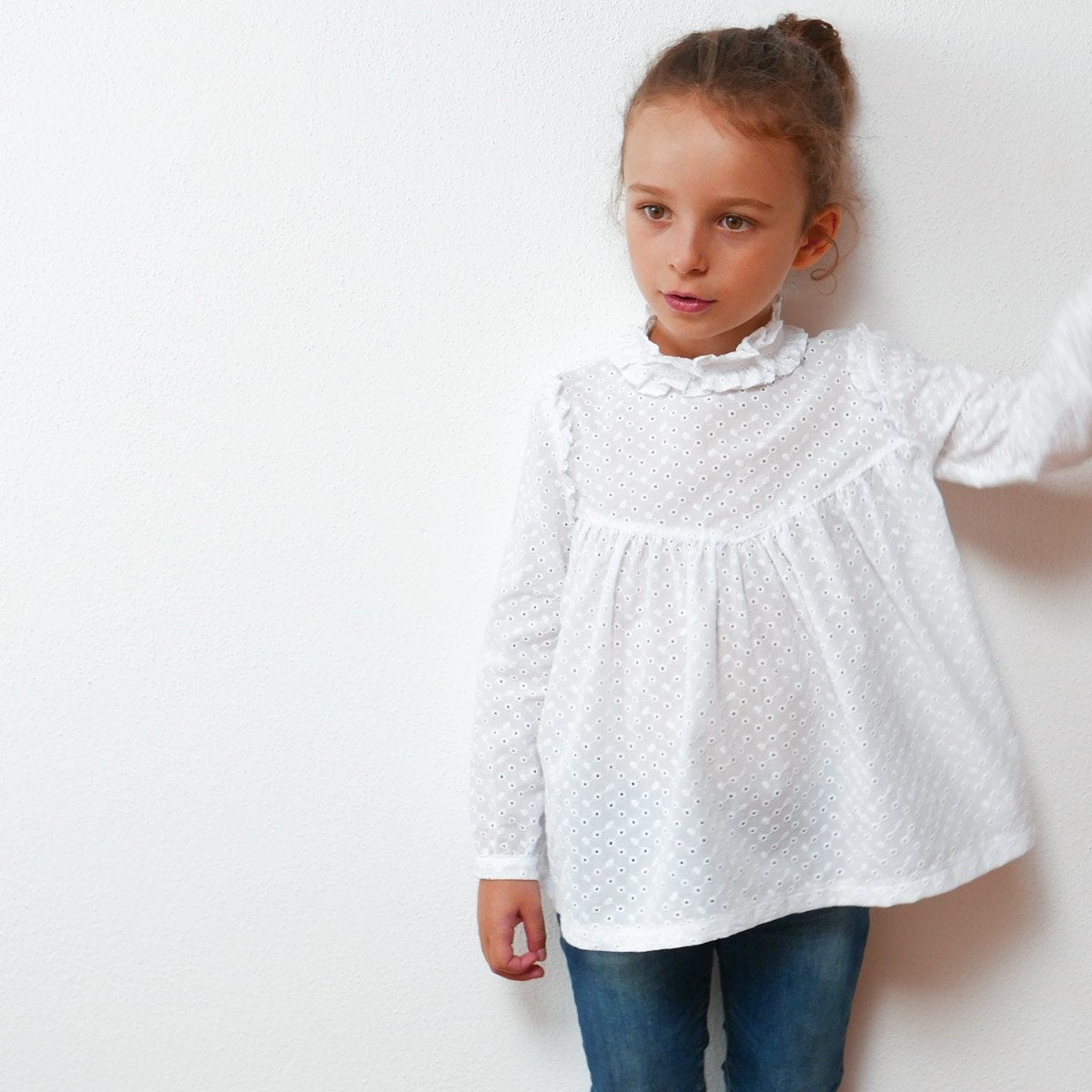 Louise Blouse & Dress Sewing Pattern - Girl 3/12Y - Ikatee - Simplifi Fabric