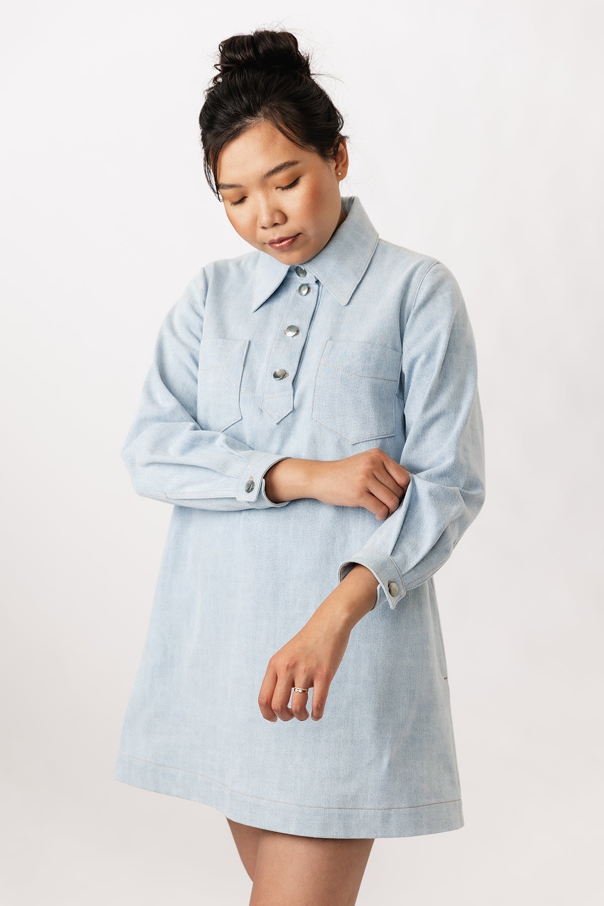 Loviisa Denim Dress Pattern - Named Clothing - Simplifi Fabric