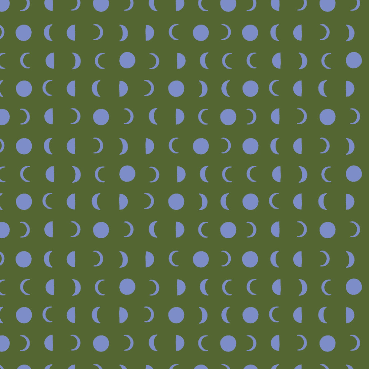 Lunar - Green - Firefly Moon - Leah Duncan - Cloud 9 Fabrics - Poplin - Simplifi Fabric