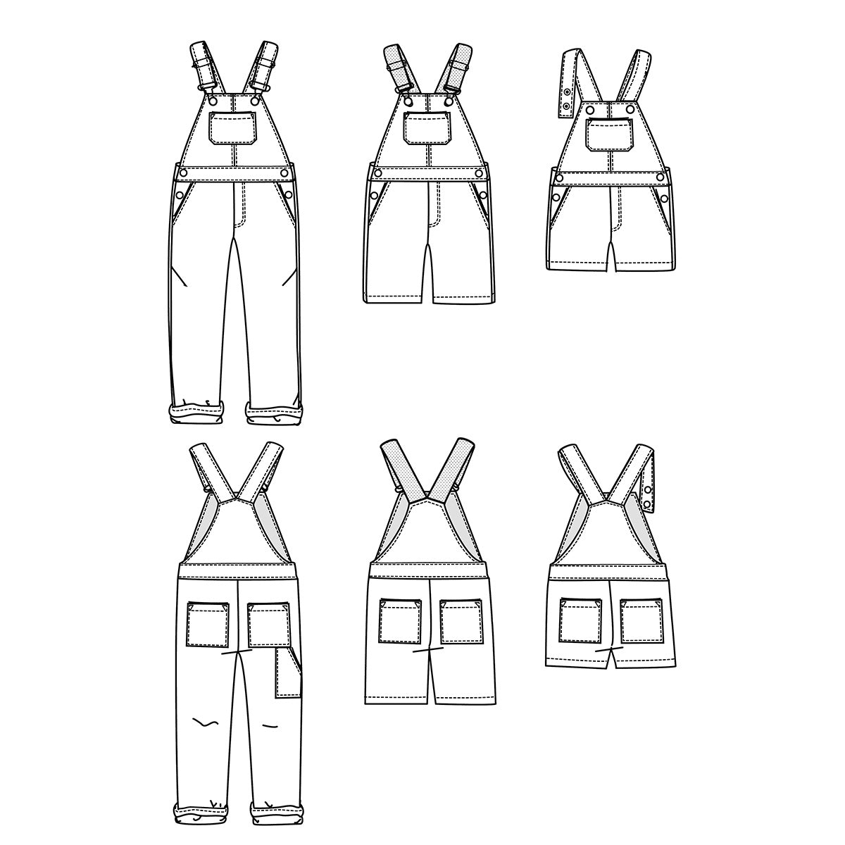 LYON Overalls - Women 34/52 Paper Sewing Pattern - Ikatee - Simplifi Fabric