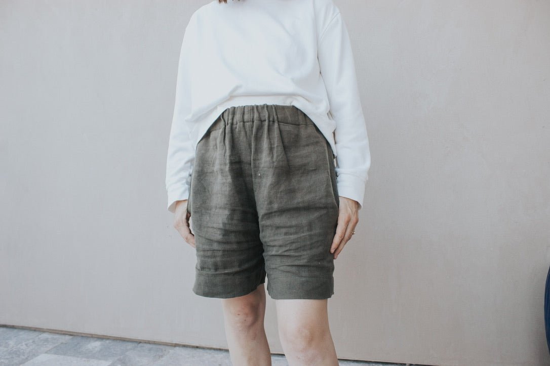 MADE - LINE Bundle Easy Tee Shirt , Shorts, Pants + Sweatshirt PDF Sewing Pattern - Madswick - Simplifi Fabric