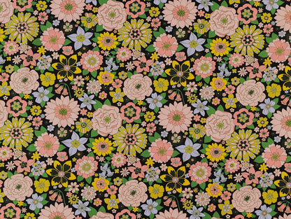 Maggie Cotton Lawn - Black - Oeko - Tex 100 - Fabric Godmother - Simplifi Fabric