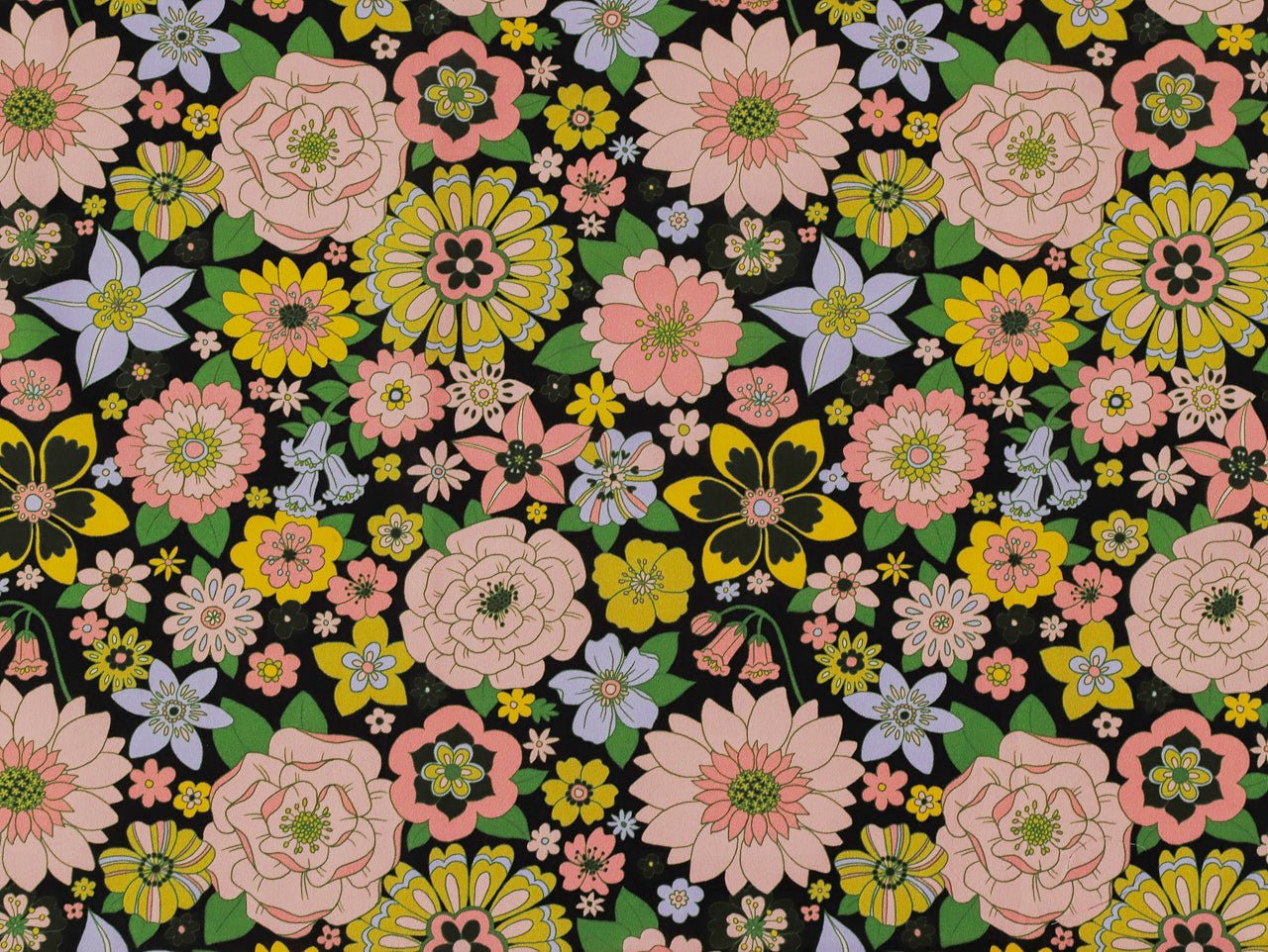 Maggie Cotton Lawn - Black - Oeko - Tex 100 - Fabric Godmother - Simplifi Fabric