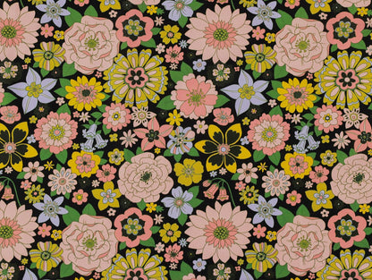 Maggie Cotton Lawn - Black - Oeko - Tex 100 - Fabric Godmother - Simplifi Fabric