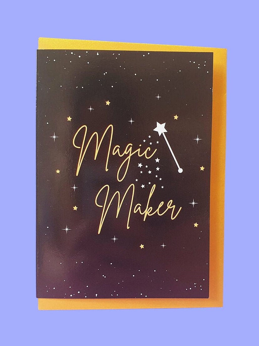 "MAGIC MAKER" Crafty Themed Greeting Card - Sew Anonymous - Simplifi Fabric