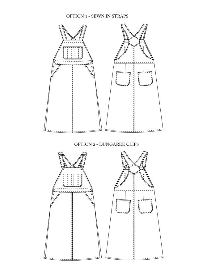 Margo Pinafore Dress PDF Pattern - Merchant & Mills - Simplifi Fabric