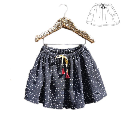 Marguerite Skirt Sewing Pattern - Girl 3/12Y - Ikatee - Simplifi Fabric