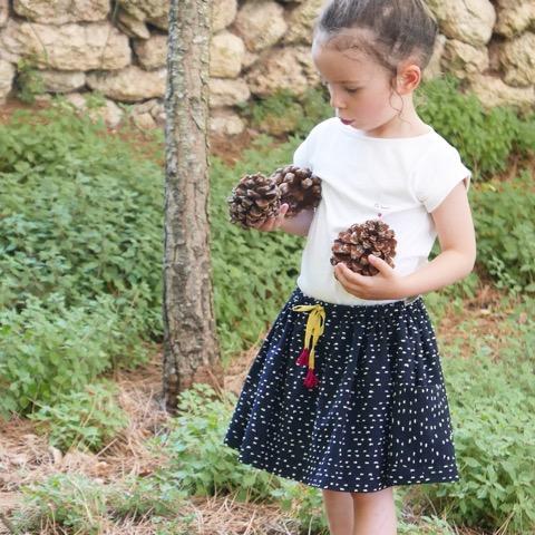 Marguerite Skirt Sewing Pattern - Girl 3/12Y - Ikatee - Simplifi Fabric