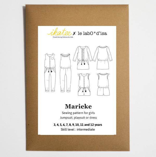 Marieke Jumpsuit, Playsuit & Dress Sewing Pattern - Girl 3/12Y - Ikatee - Simplifi Fabric