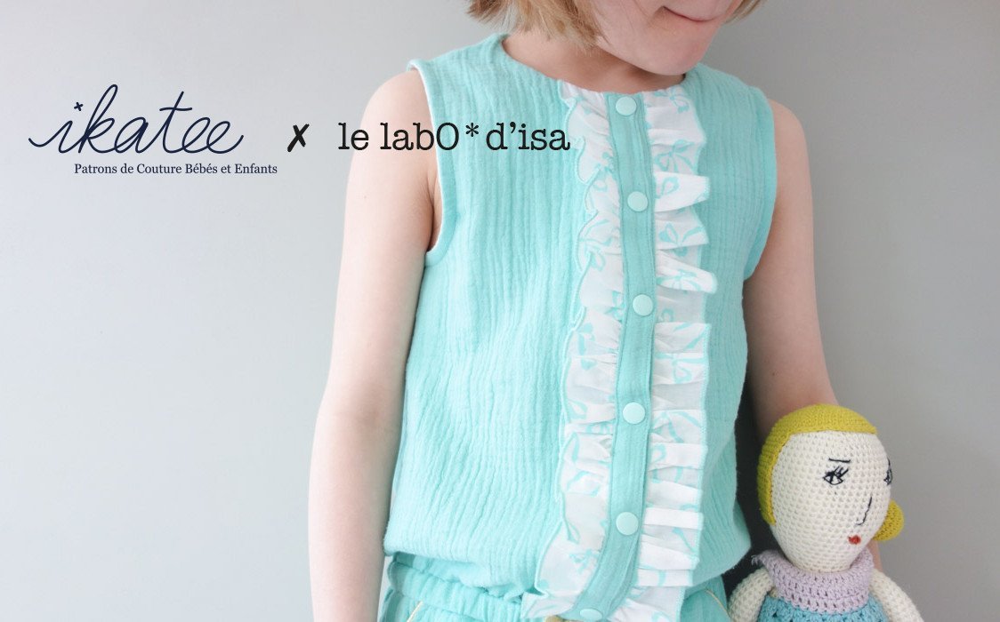 Marieke Jumpsuit, Playsuit & Dress Sewing Pattern - Girl 3/12Y - Ikatee - Simplifi Fabric