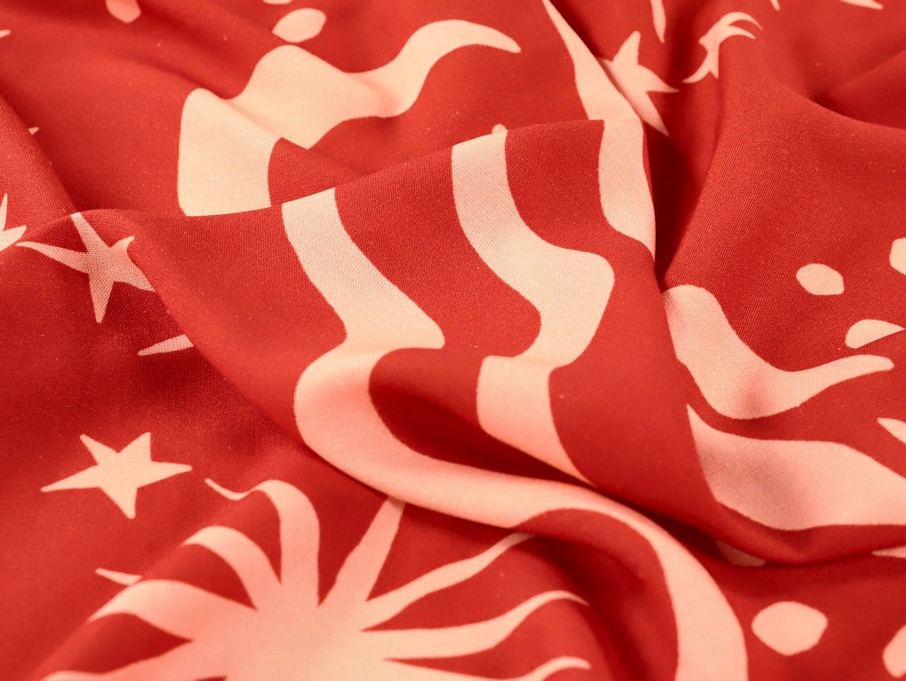 Marisol Viscose & Linen - Rust - Oeko - Tex 100 - Fabric Godmother - Simplifi Fabric