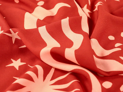 Marisol Viscose & Linen - Rust - Oeko - Tex 100 - Fabric Godmother - Simplifi Fabric