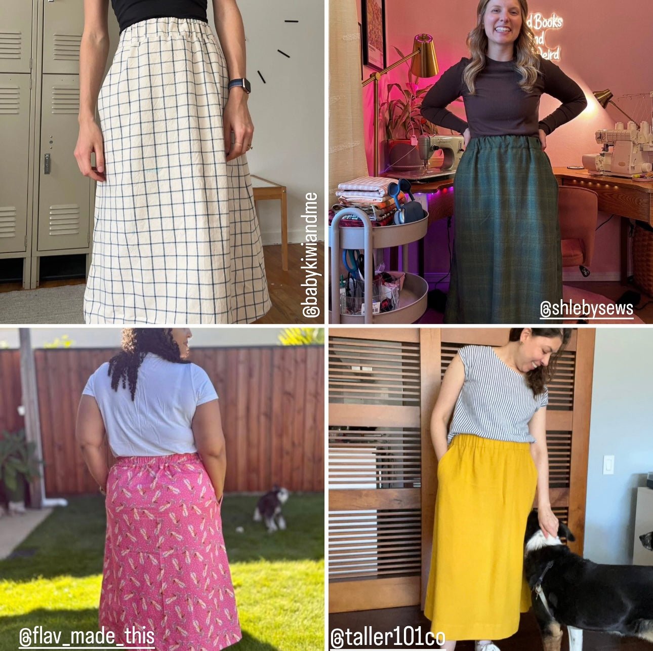 Marlo Womens High Waisted Everyday Skirt PDF Sewing Pattern - Atelier Mimito - Simplifi Fabric