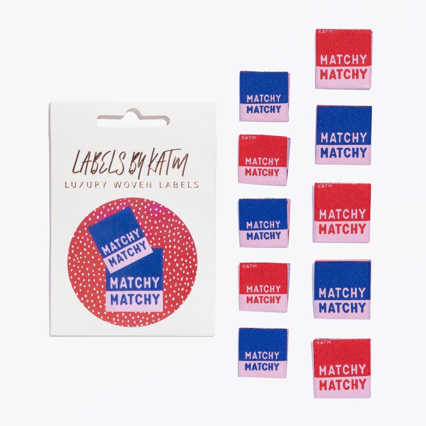 "MATCHY MATCHY" Woven Label Pack - Kylie And The Machine - Simplifi Fabric