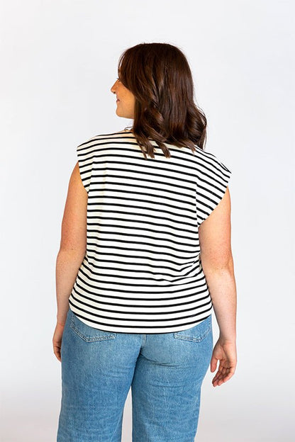 Max Tee Pattern - Chalk + Notch - Simplifi Fabric