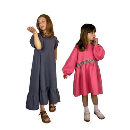 May Dress and Top Sewing Pattern - Children's sizes 2-10 years - Dhurata Davies - Simplifi Fabric