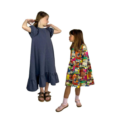 May Dress and Top Sewing Pattern - Children's sizes 2-10 years - Dhurata Davies - Simplifi Fabric