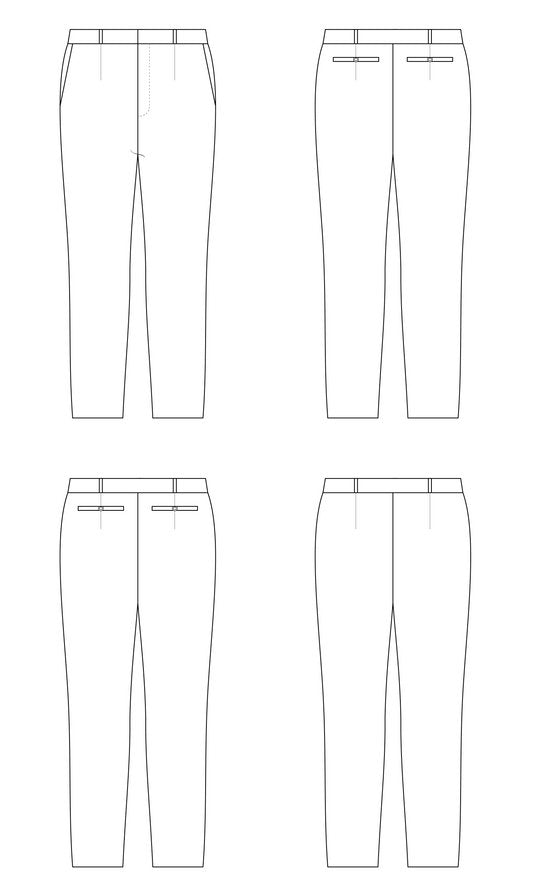 Meriam Trousers Paper Pattern - Cashmerette - Simplifi Fabric