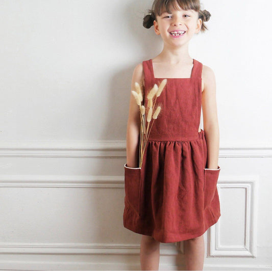 Milano Dress Sewing Pattern - Girl 3/12Y - Ikatee - Simplifi Fabric