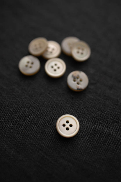 Milky Mother of Pearl Shirt Button - Merchant & Mills - 11mm - Simplifi Fabric