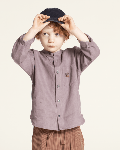 Mini Jensen Shirt Kids' Paper Pattern - Wardrobe by Me - Simplifi Fabric