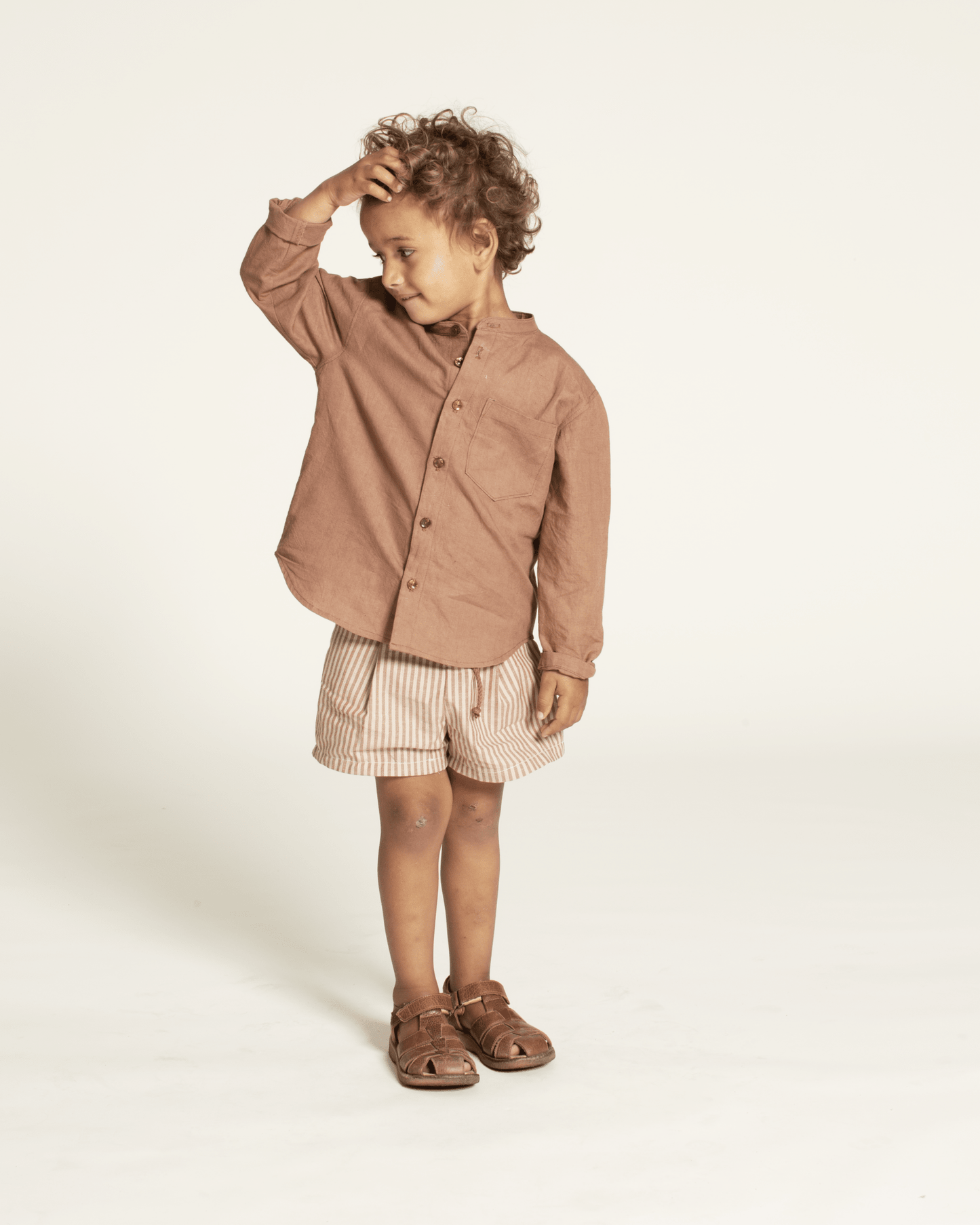 Mini Jensen Shirt Kids' Paper Pattern - Wardrobe by Me - Simplifi Fabric