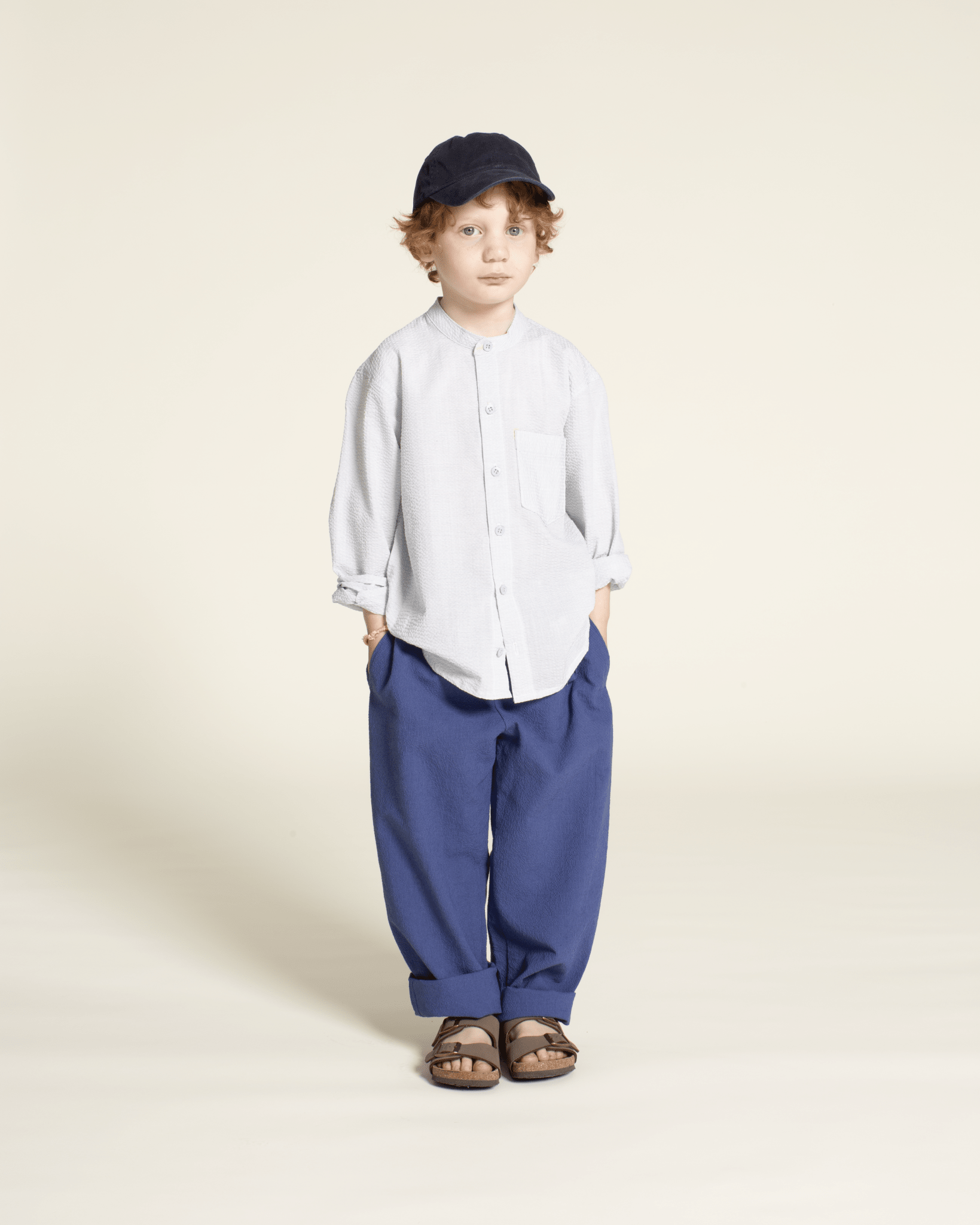 Mini Jensen Shirt Kids' Paper Pattern - Wardrobe by Me - Simplifi Fabric