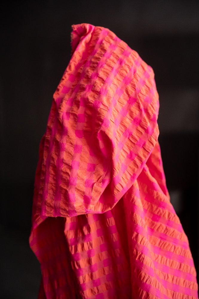 Mirabelle Gingham Indian Organic Cotton Seersucker - Merchant & Mills - Simplifi Fabric