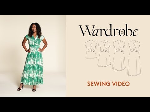 Mirri Wrap Dress Womens Paper Pattern - Wardrobe by Me - Simplifi Fabric