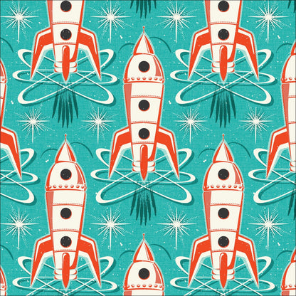 Mission Control - Blast Off - Hang Tight Studio - Cloud 9 Fabrics - Poplin - Simplifi Fabric