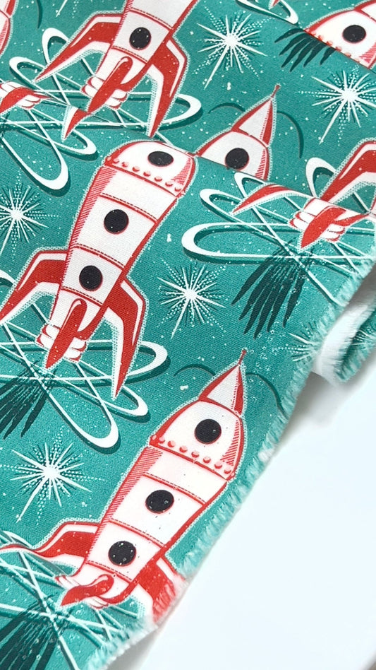 Mission Control - Blast Off - Hang Tight Studio - Cloud 9 Fabrics - Poplin - Simplifi Fabric