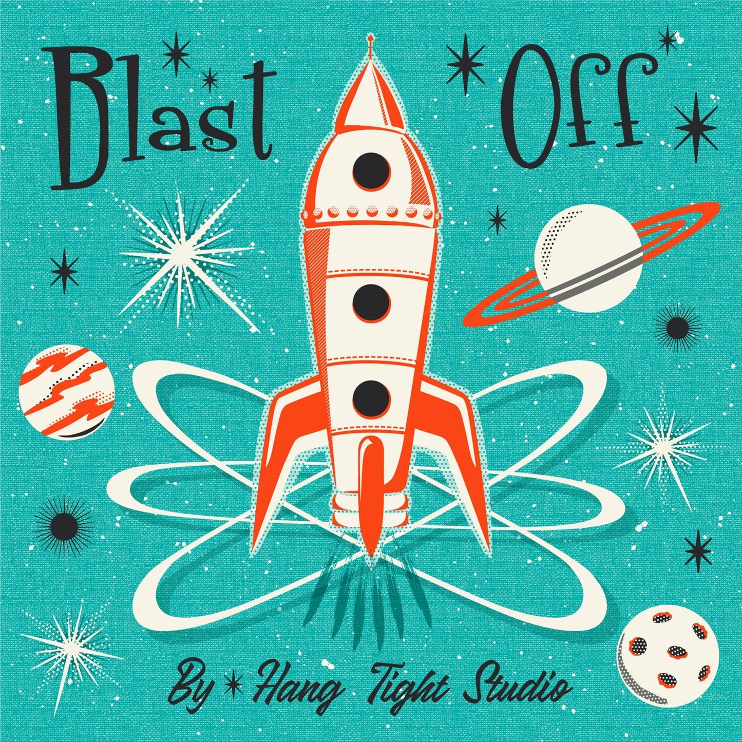 Mission Control - Blast Off - Hang Tight Studio - Cloud 9 Fabrics - Poplin - Simplifi Fabric