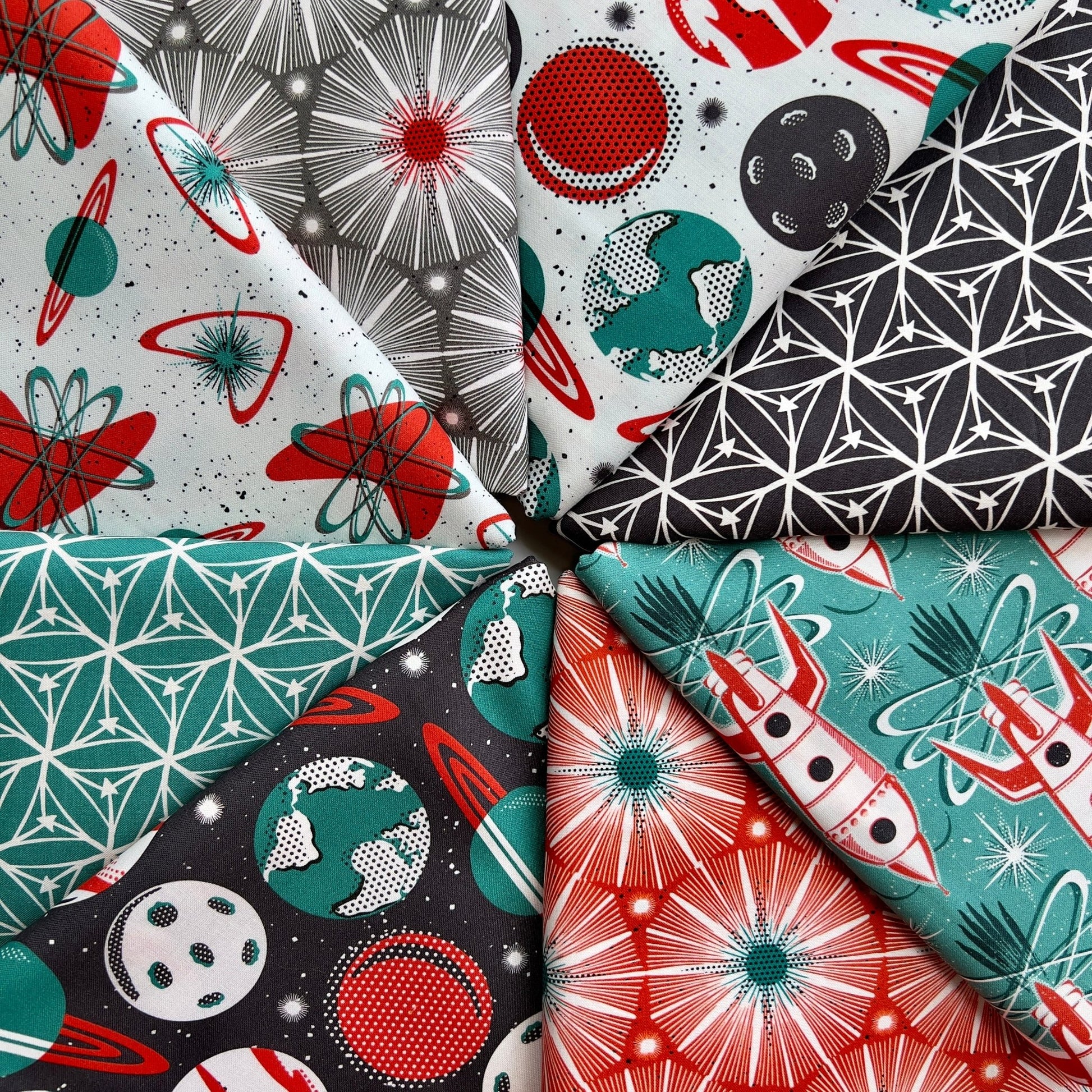 Mission Control - Blast Off - Hang Tight Studio - Cloud 9 Fabrics - Poplin - Simplifi Fabric