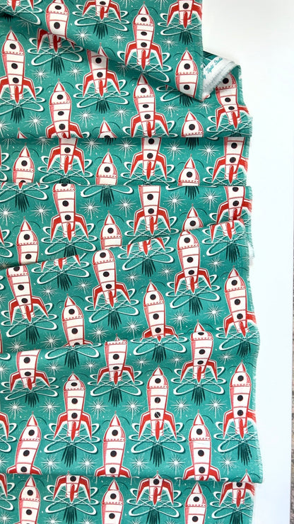 Mission Control - Blast Off - Hang Tight Studio - Cloud 9 Fabrics - Poplin - Simplifi Fabric