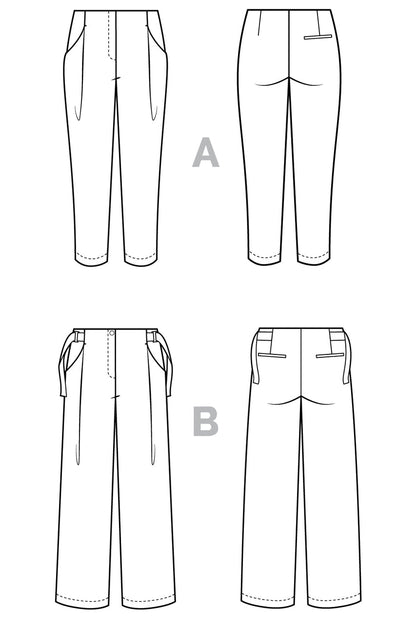 Mitchell Trouser Pattern (0 - 20) - Closet Core Patterns - Simplifi Fabric