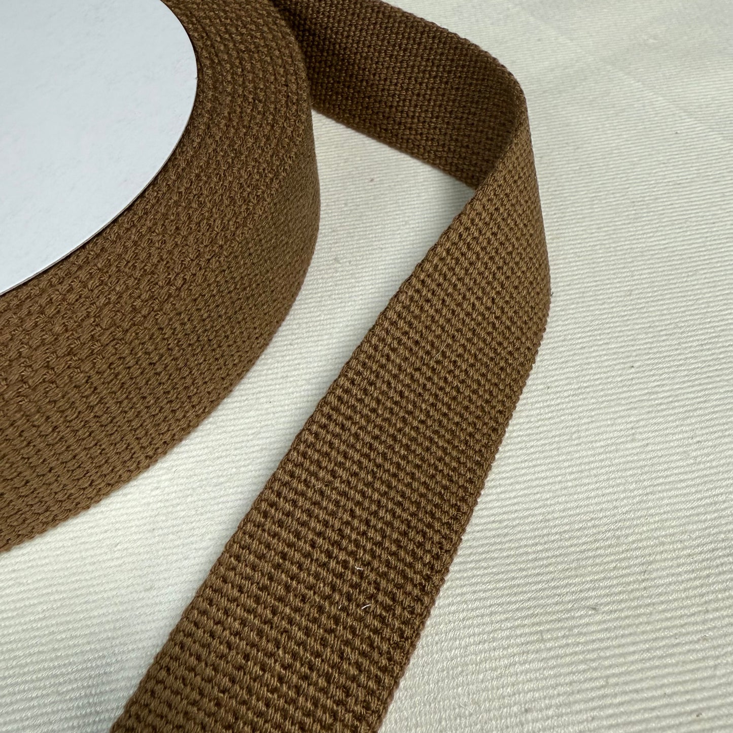 30mm Webbing - Mocha Brown - Japanese Import  (sold per meter)